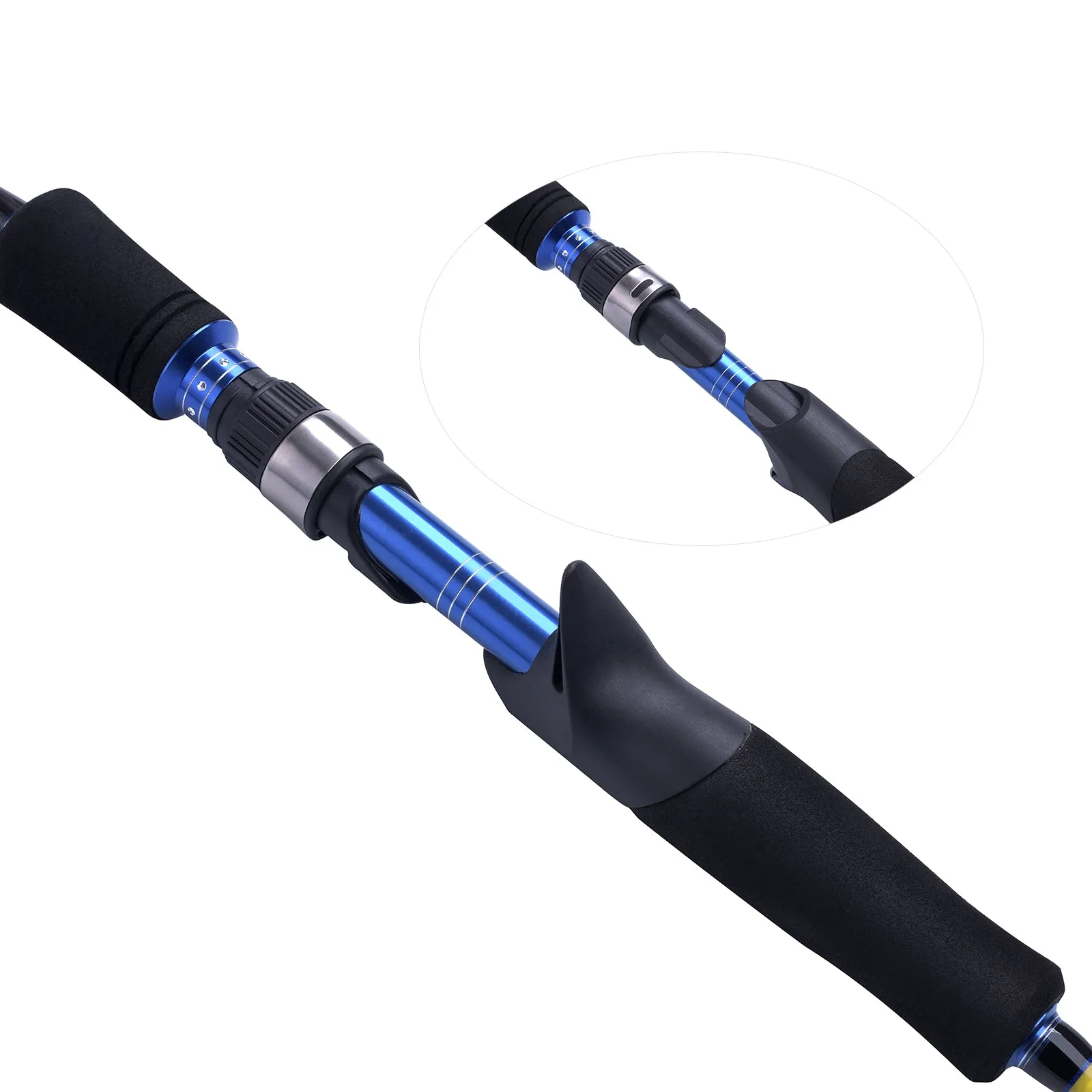 013c High Carbon Casting Fishing Rod 6'/6.6'/7' 2sec w/ Spare Tip - USA