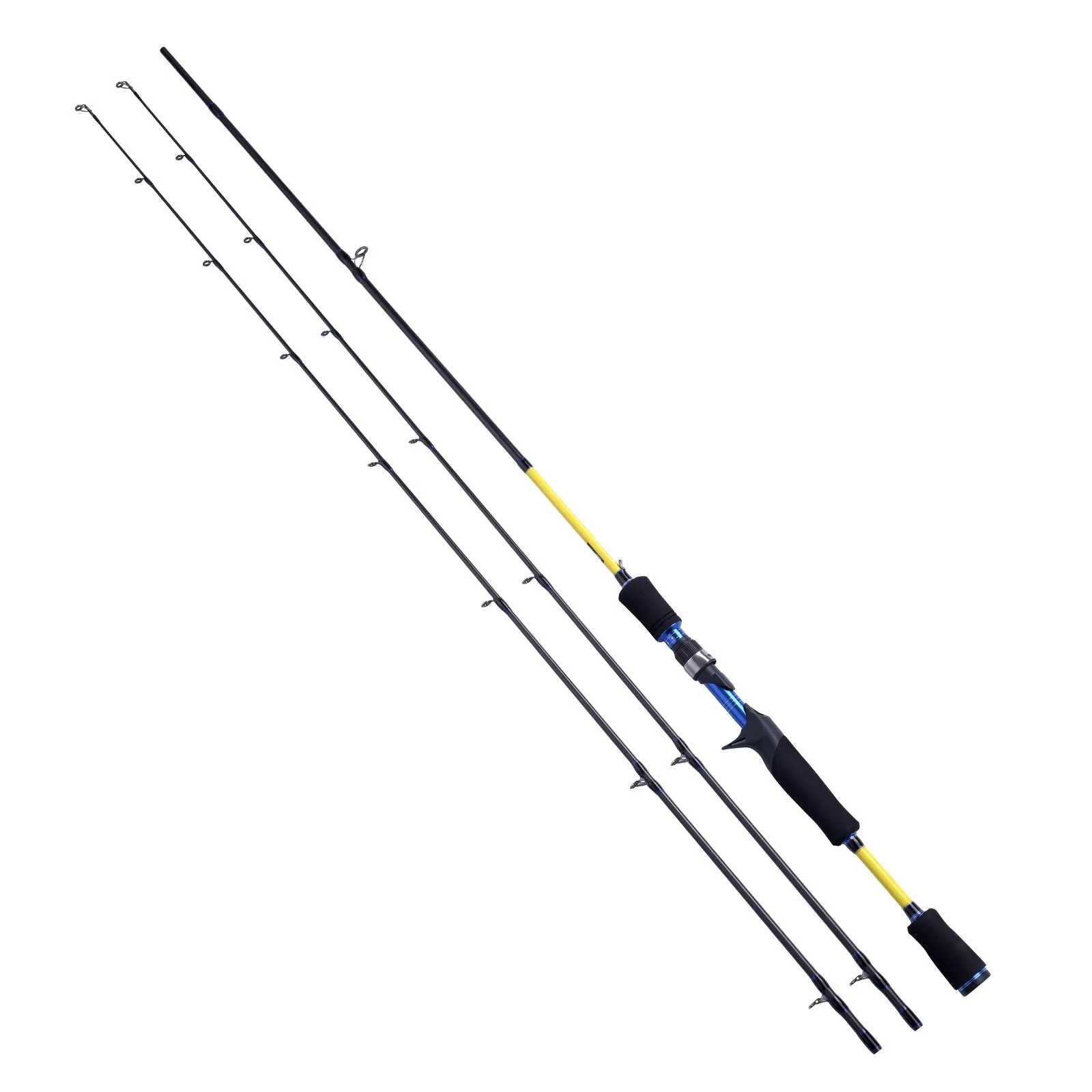 013c High Carbon Casting Fishing Rod 6'/6.6'/7' 2sec w/ Spare Tip - USA