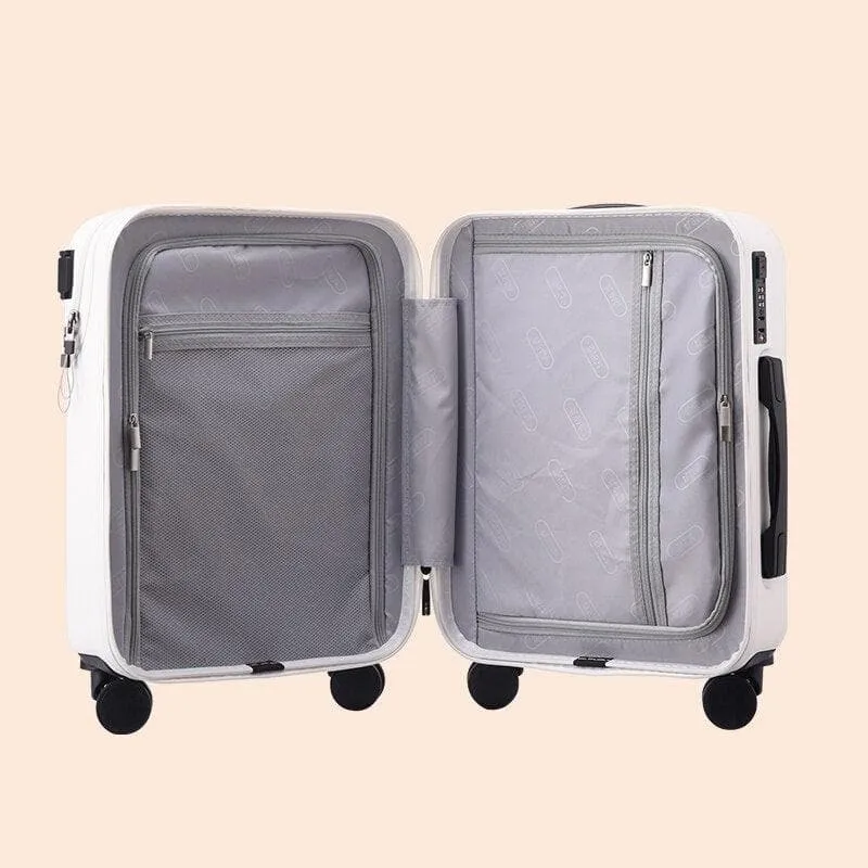 24-Inch Suitcase Front Opening Design with Lock - Lightweight & Spacious