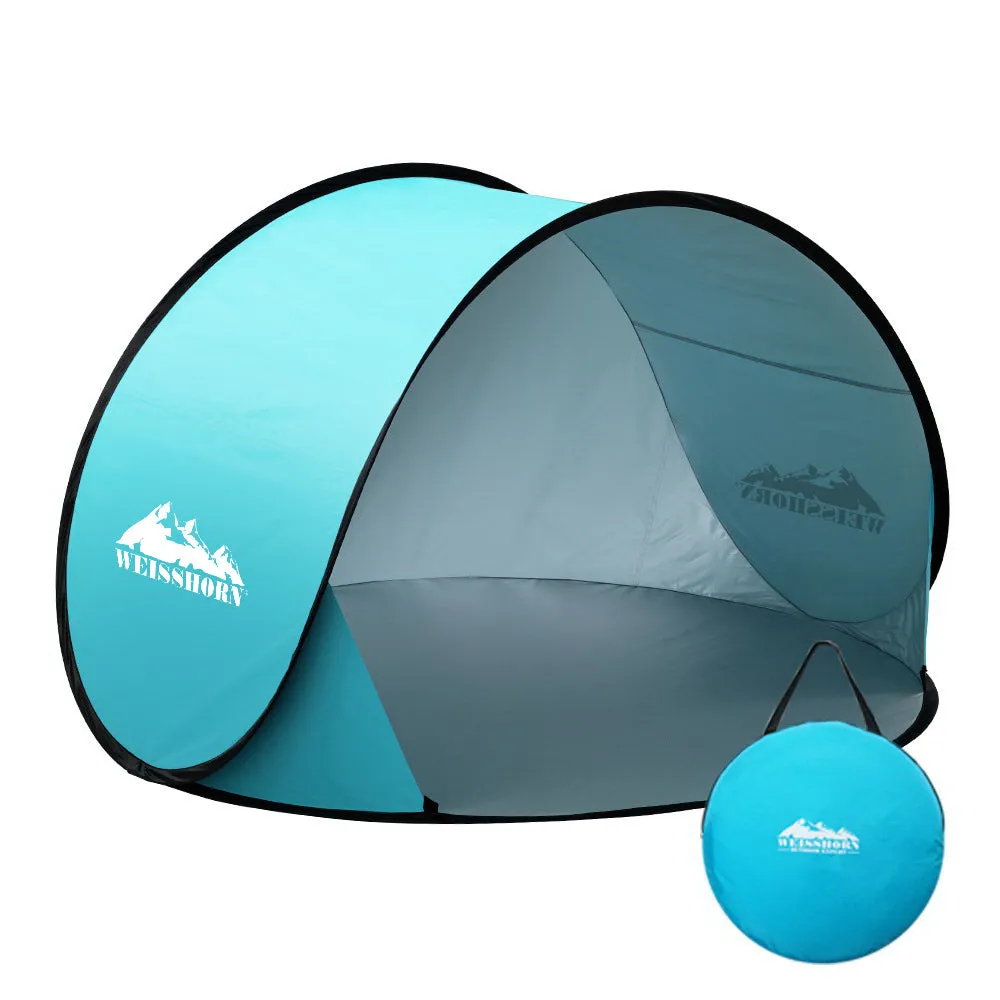 3-Person UV Water-Resistant Pop Up Beach Tent - Weisshorn