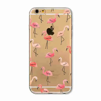 7 6s Animals Transparent Case For Iphone 7 6 6s Floral Paisley Grils Flamingo Love Words Phone Cover TPU Silicone Fundas Cases