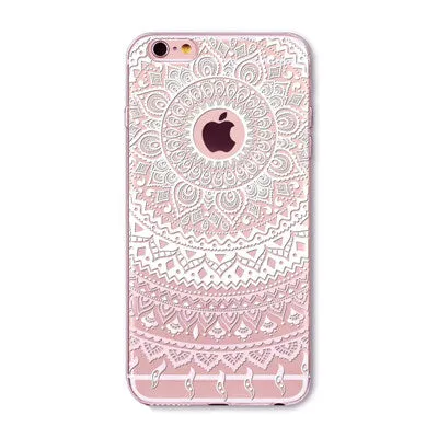 7 6s Animals Transparent Case For Iphone 7 6 6s Floral Paisley Grils Flamingo Love Words Phone Cover TPU Silicone Fundas Cases