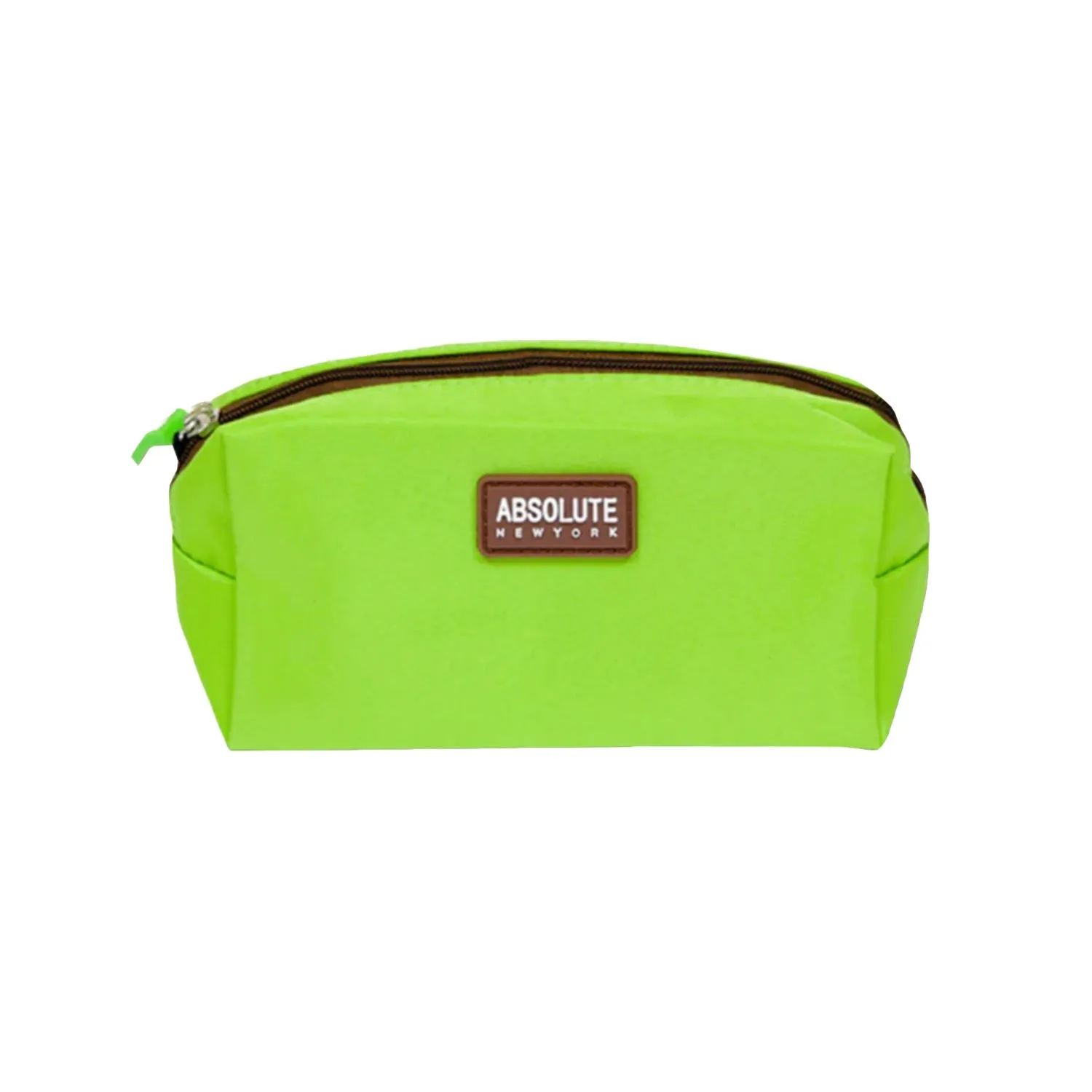 Absolute New York Green Microfiber Makeup Bag