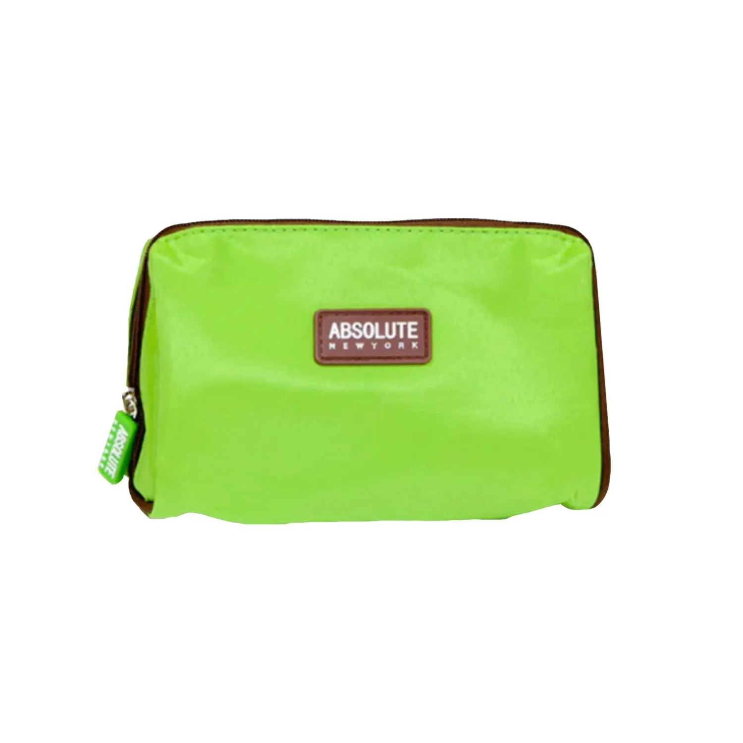 Absolute New York Green Microfiber Makeup Bag