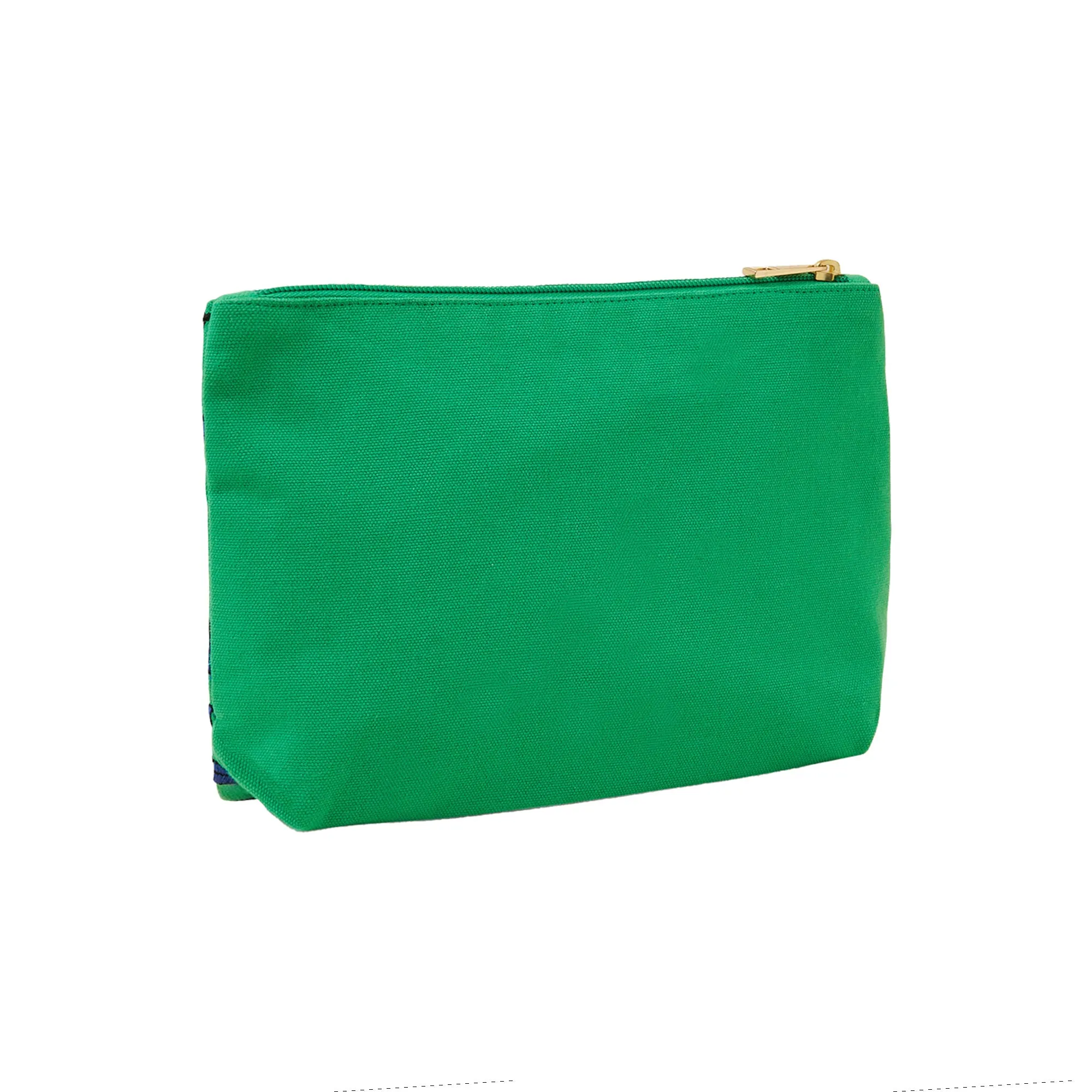 Accessorize London Women's Green Embroidered Make Up Bag