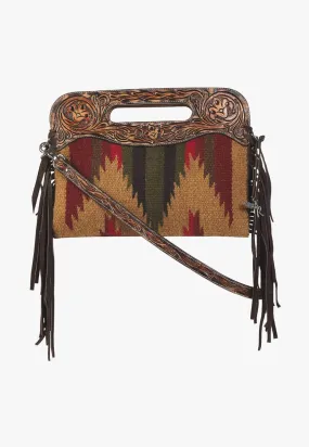 Angel Ranch Womens Aztec Blanket Crossbody Bag