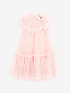 Angels Face Girls Andrea Spotted Tulle Dress in Pink