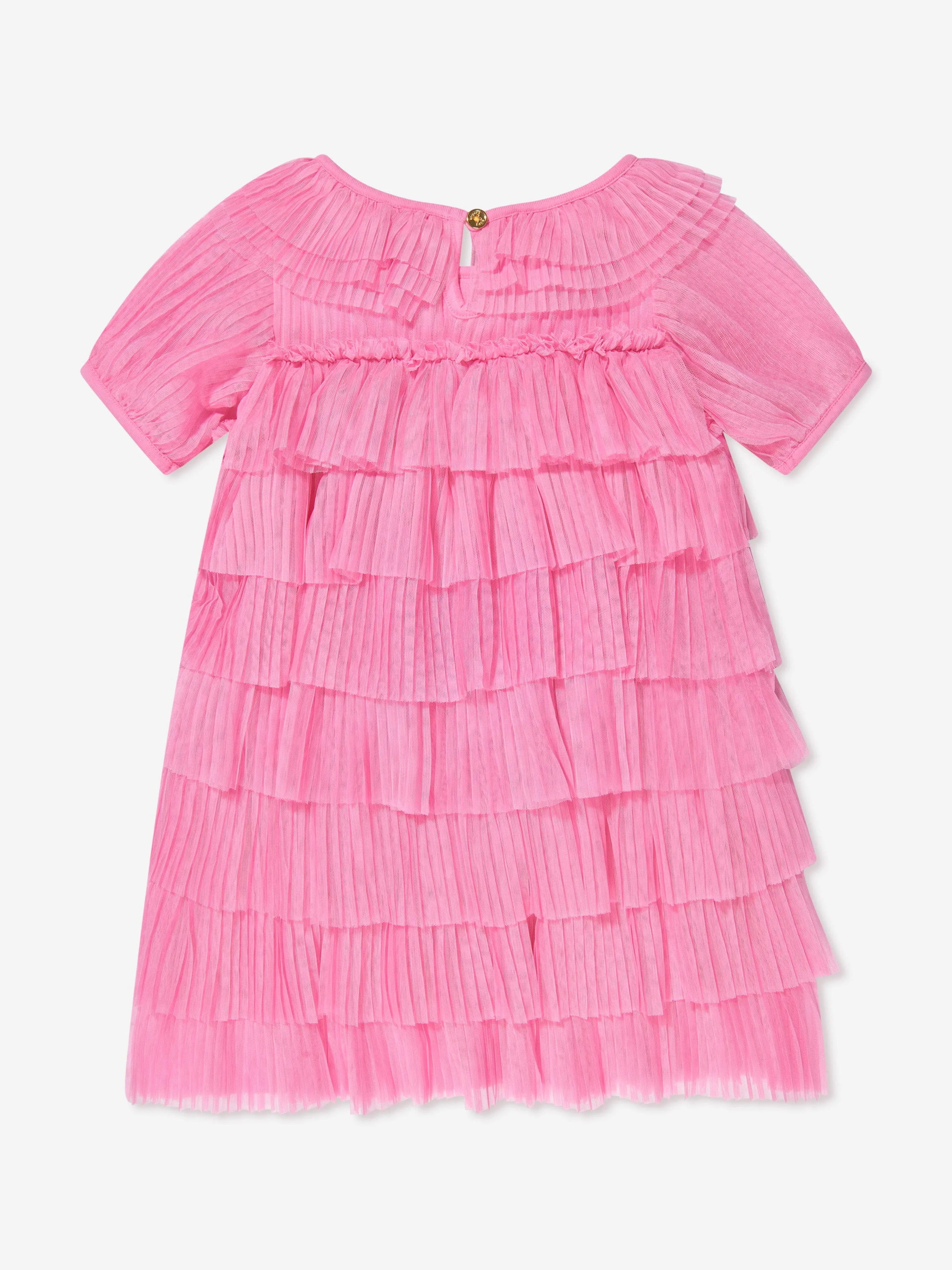 Angels Face Girls Tallulah Pleated Dress in Pink