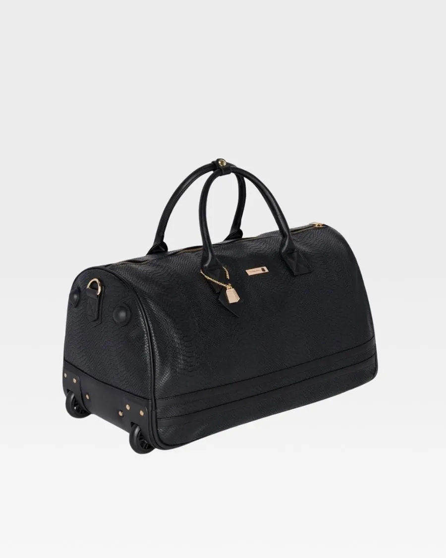 Apollo 1 Rolling Duffle Bag in Black