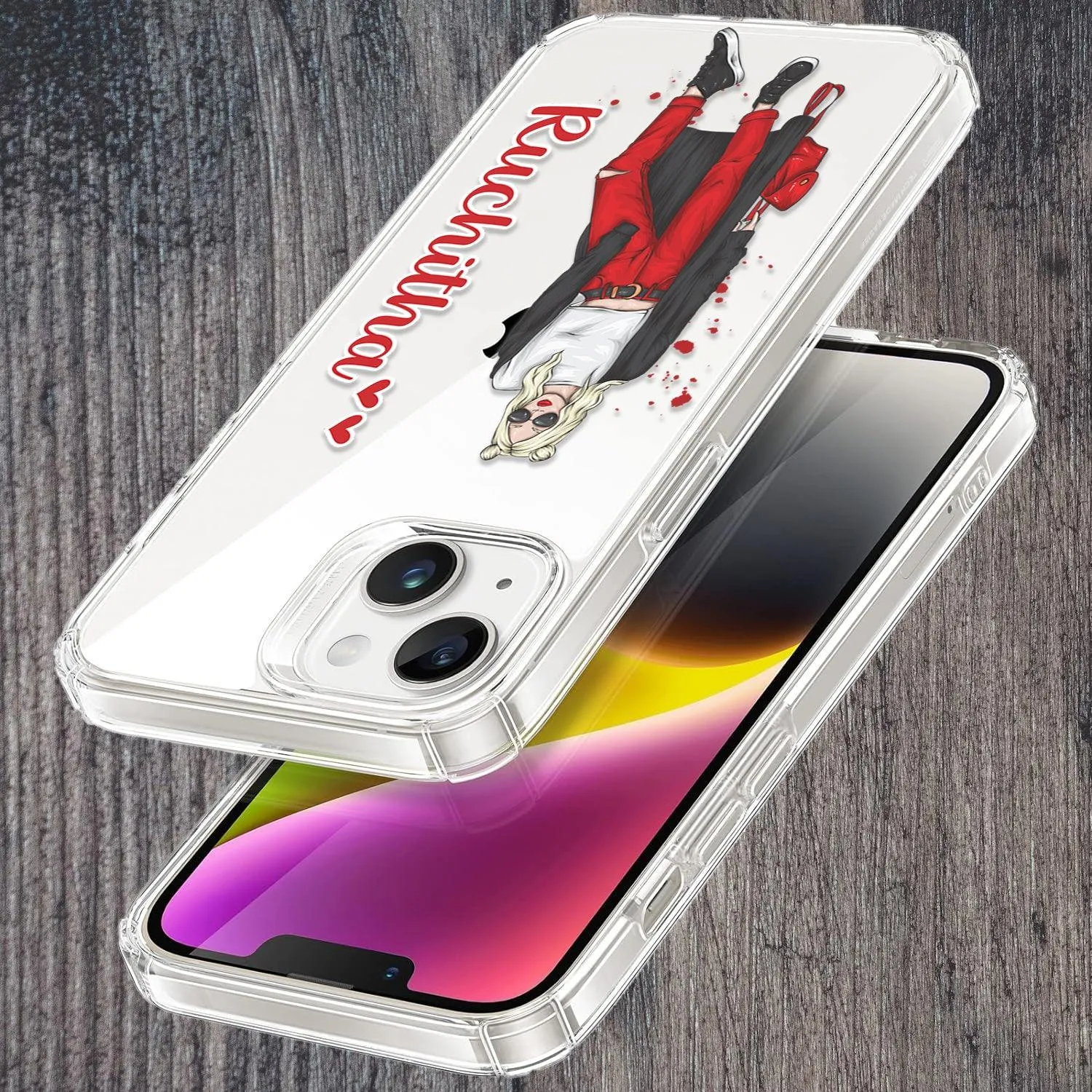 Attitude Girl Customize Transparent Silicon Case For Oppo