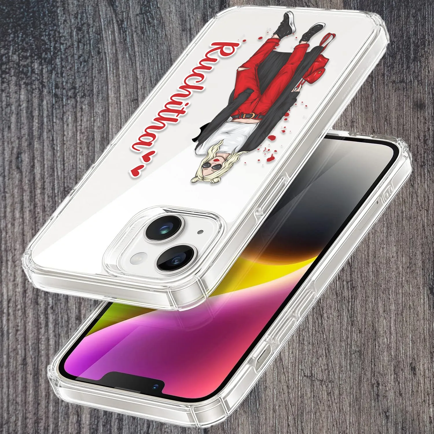 Attitude Girl Customize Transparent Silicon Case For Samsung