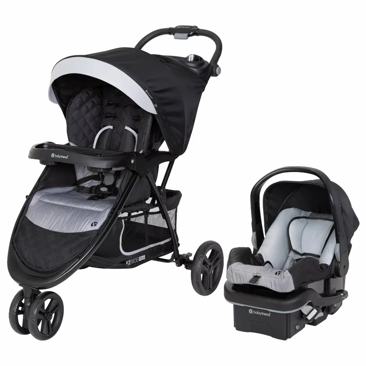 Baby Stroller with Car Seat  Combo -Black-Gray