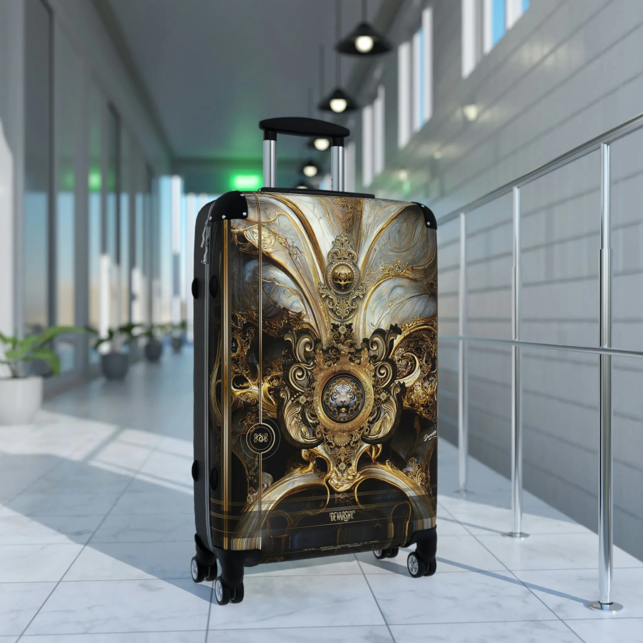 Baroque Majestique Suitcase 3 Sizes Carry-on Suitcase Baroque Luggage Hard Shell Suitcase with Wheels | D20120B