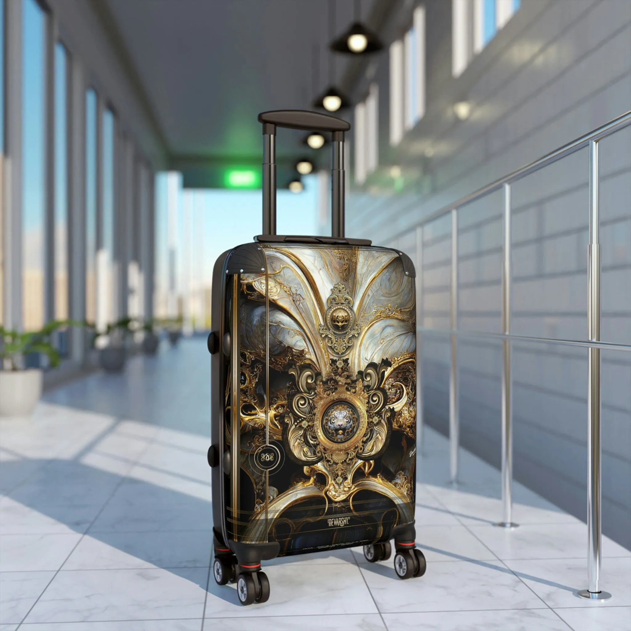 Baroque Majestique Suitcase 3 Sizes Carry-on Suitcase Baroque Luggage Hard Shell Suitcase with Wheels | D20120B