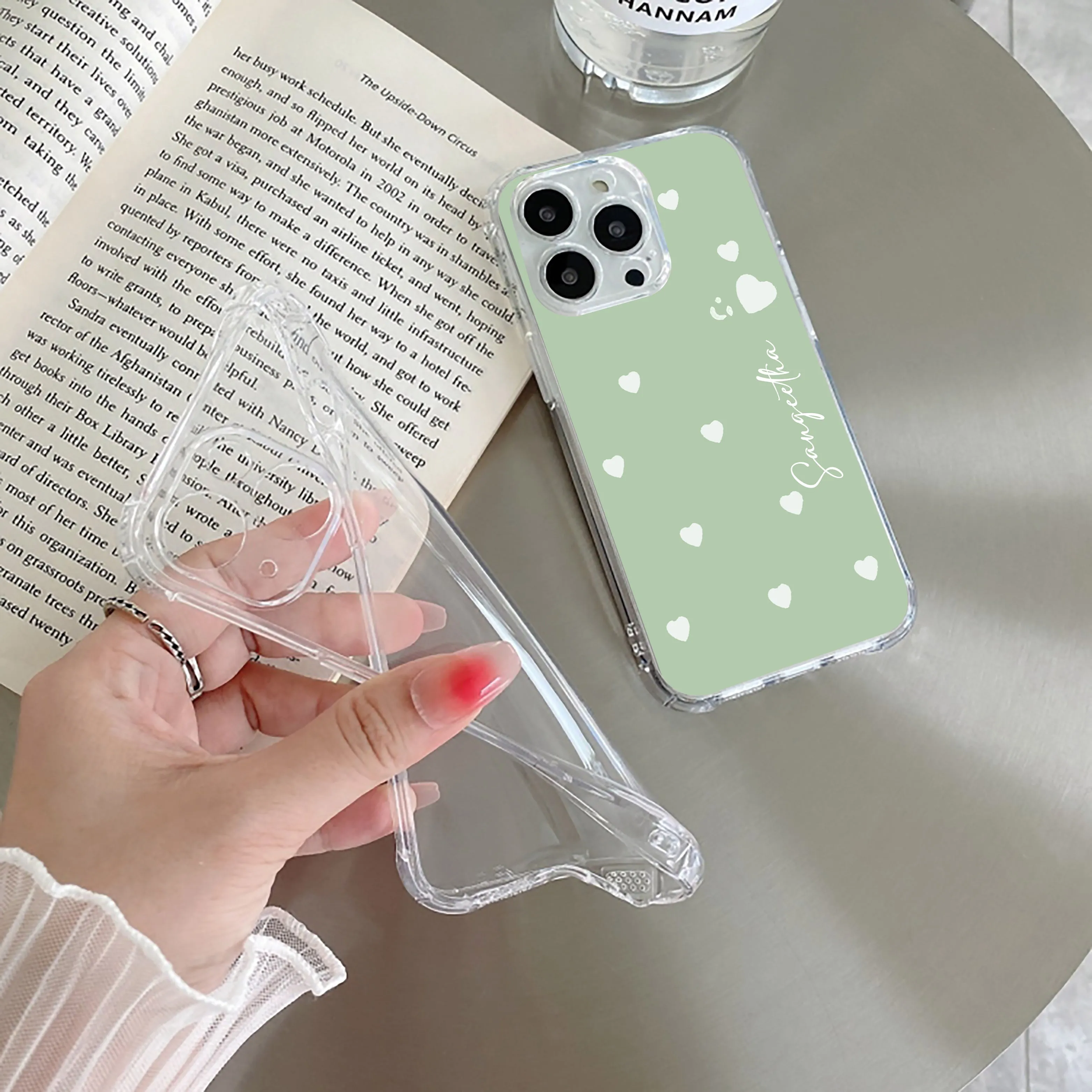 Be Loved Customize Transparent Silicon Case Mint Green For Vivo