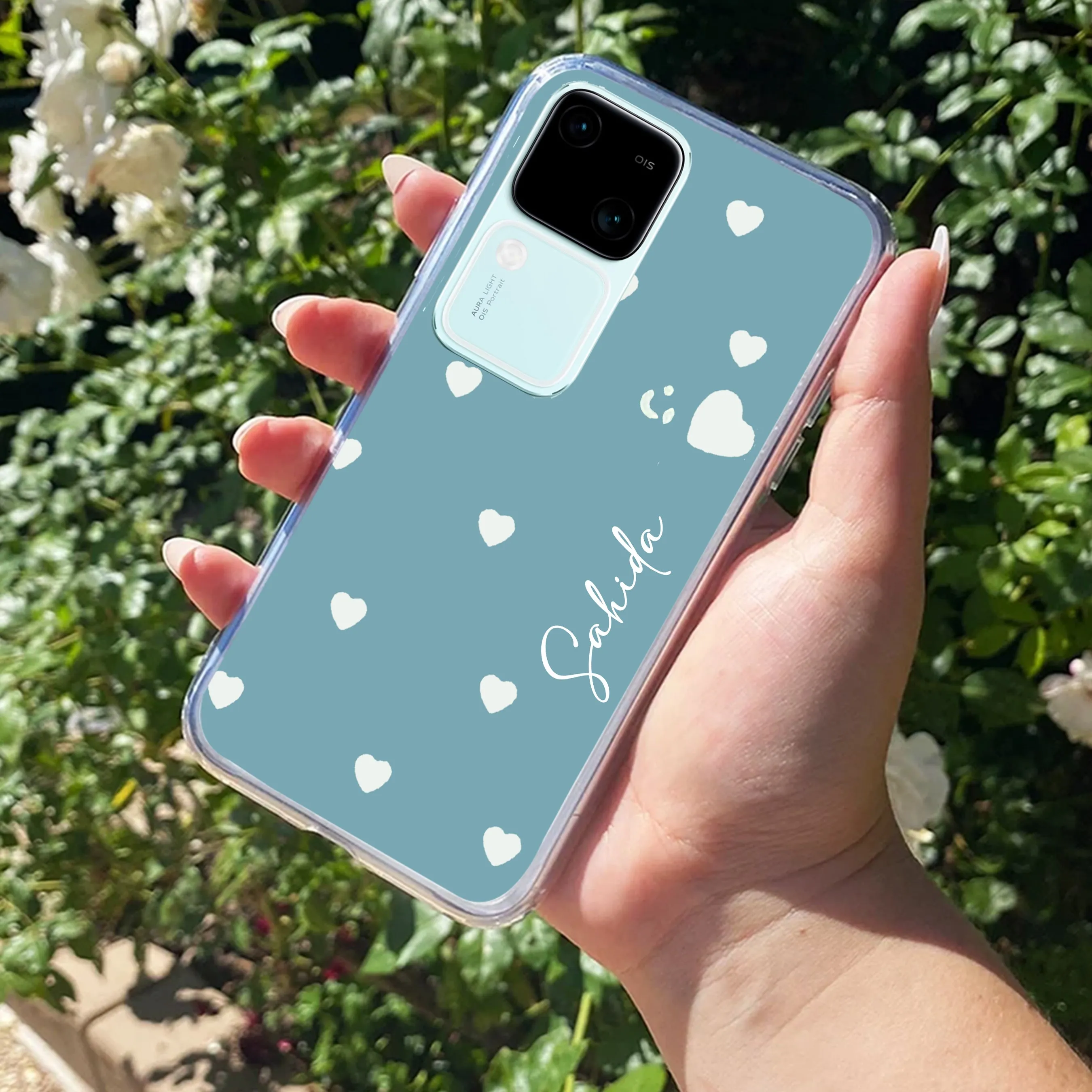 Be Loved Customize Transparent Silicon Case Sky Blue For Vivo