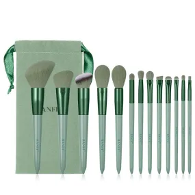 Beauty Brush Set Four Seasons Green 13 Makeup Brush Set Fix Quick-Drying Fiber Soft Hhair Wizard Of Oz