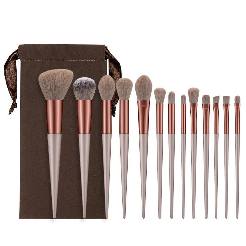 Beauty Brush Set Four Seasons Green 13 Makeup Brush Set Fix Quick-Drying Fiber Soft Hhair Wizard Of Oz