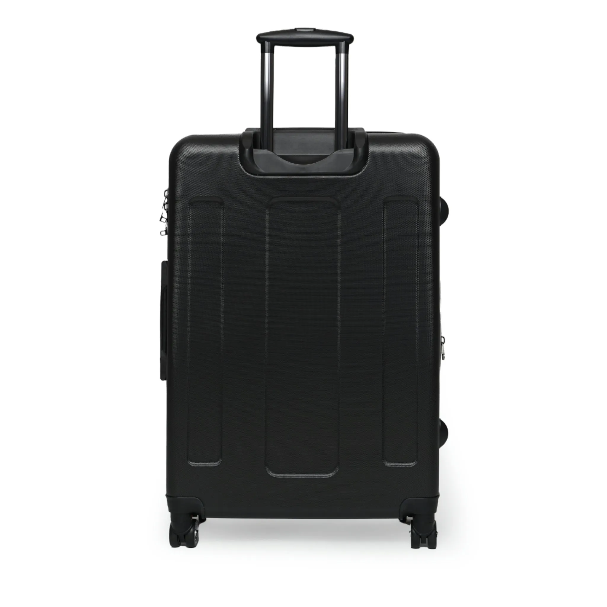 Belgrade Medallion Suitcase 3 Sizes Carry-on Suitcase Black Travel Luggage Hard Shell Suitcase | XTQ1003A