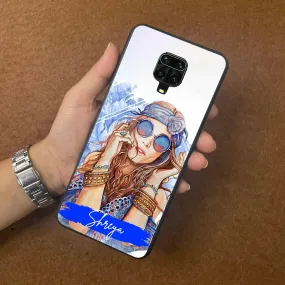 Bindass Babe Customize Glass Case Cover For Poco