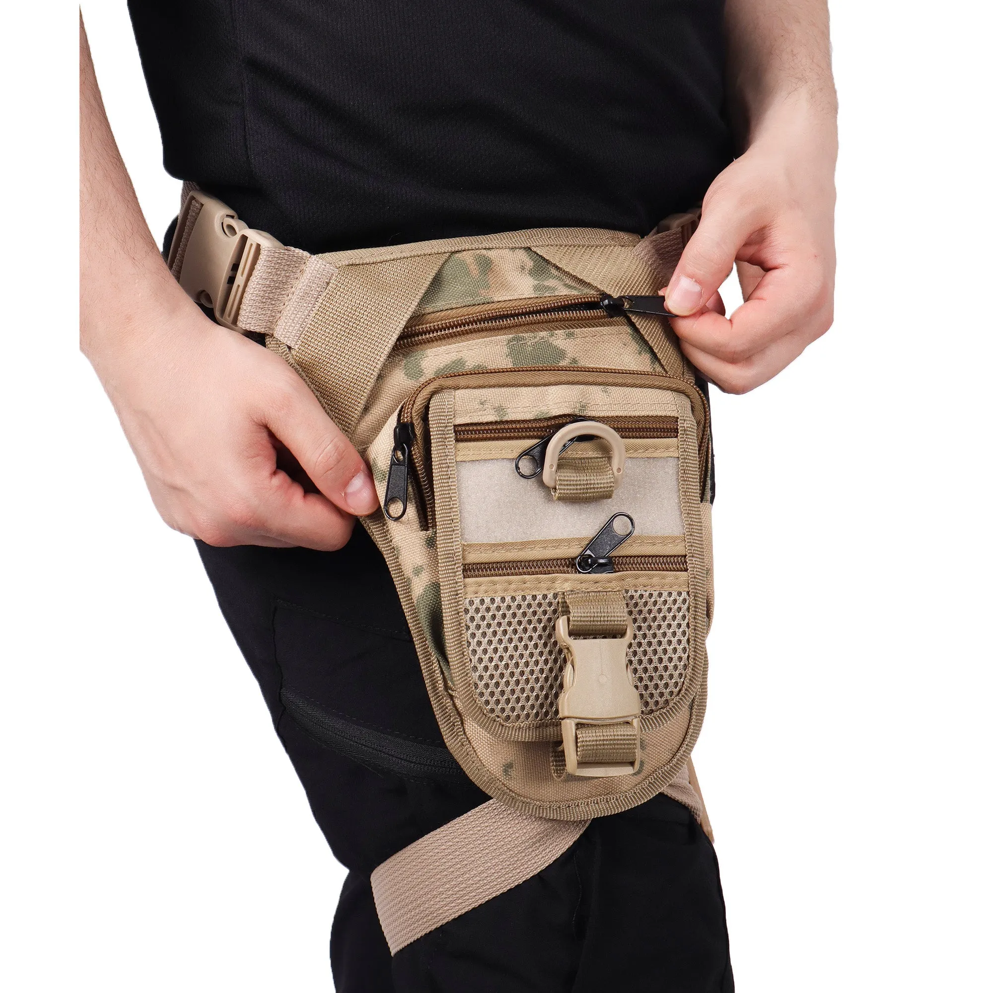 Black Shoulder or Leg Gun Carrying Bag with Strap