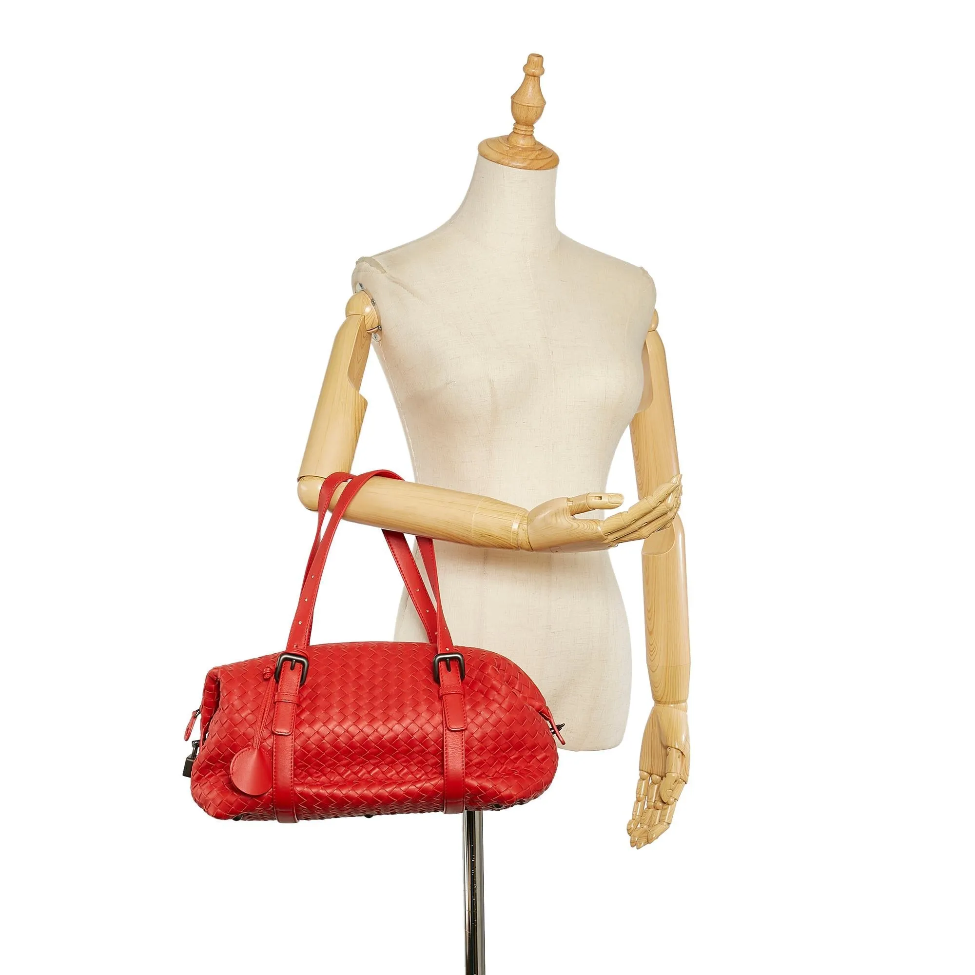 Bottega Veneta Intrecciato Leather Shoulder Bag (SHG-24536)