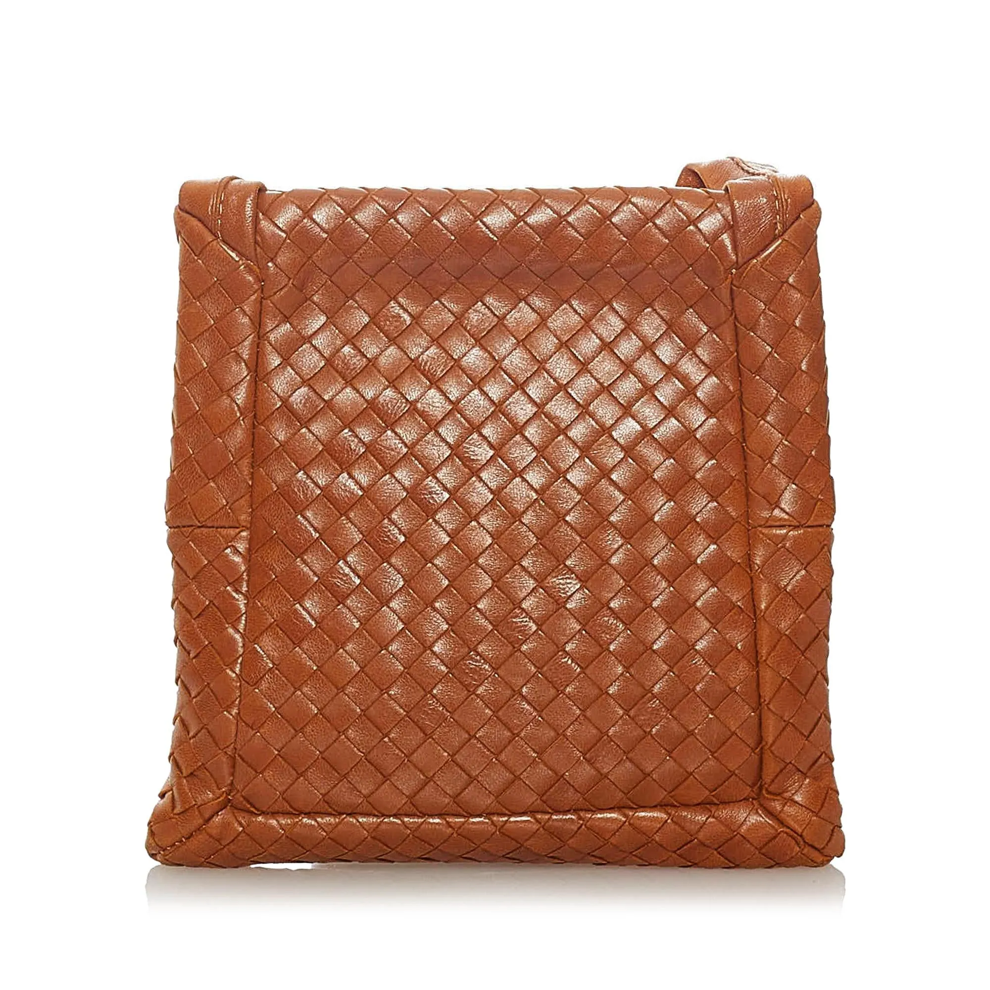 Bottega Veneta Intrecciato Leather Shoulder Bag (SHG-27854)