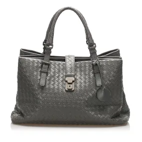 Bottega Veneta Intrecciato Roma Leather Tote Bag (SHG-12351)