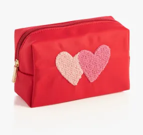 Cara Hearts Cosmetic Pouch -Red