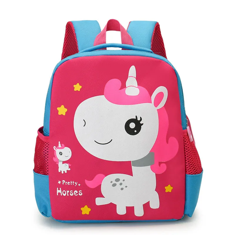 Children's School Bag Boys And Girls Dinosaur Cartoon Cute Kindergarten Backpack Ultralight Waterproof Unicorn Backpack