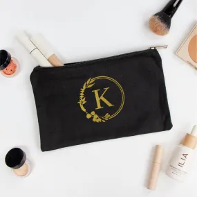 Circle Monogram Makeup Bag