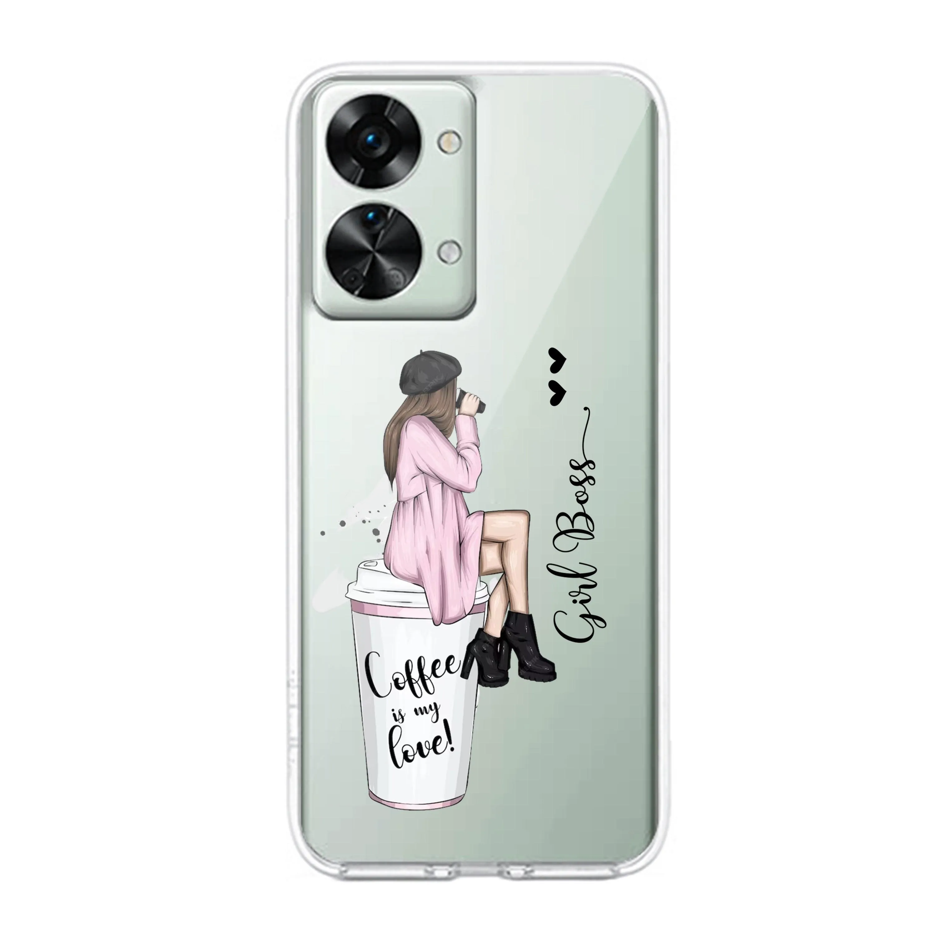 Coffee Lover Customize Transparent Silicon Case For OnePlus