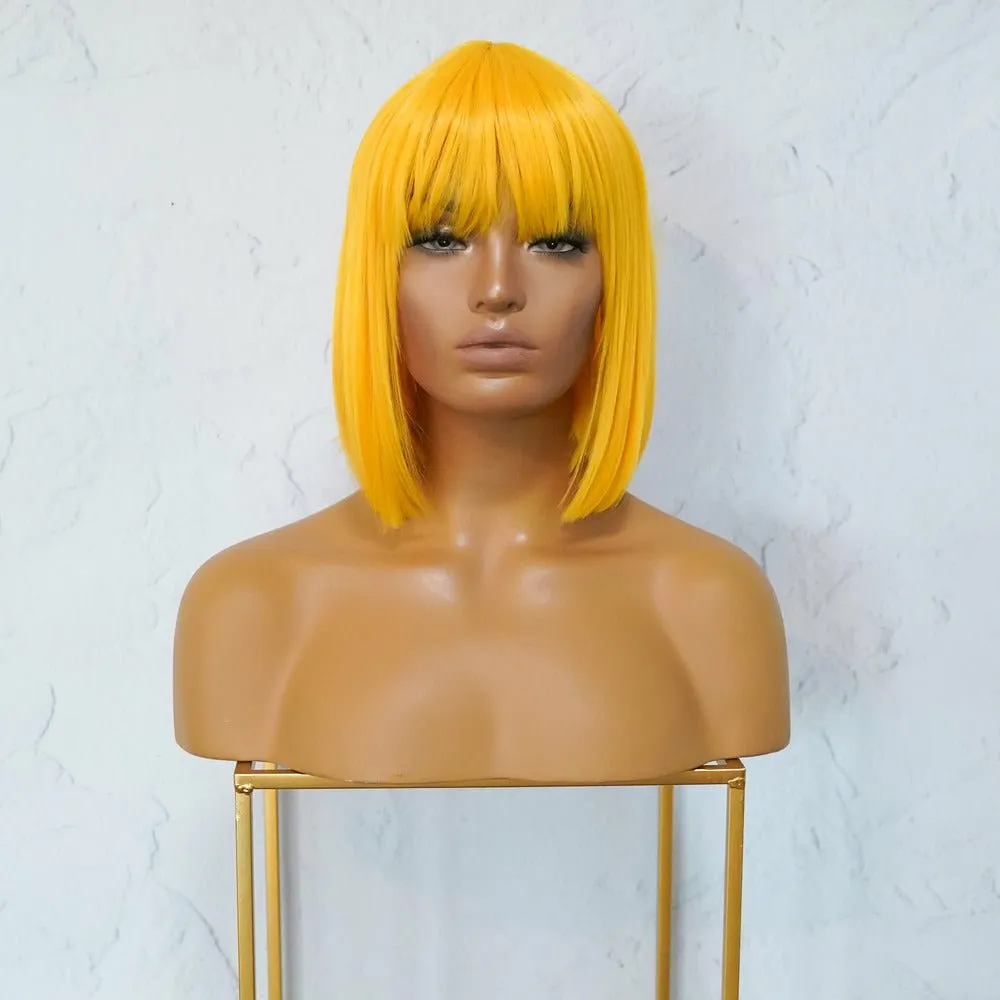 COURTNEY Yellow Fringe Wig