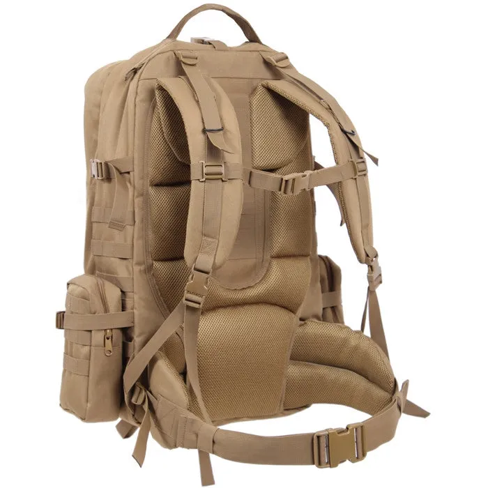 Coyote Brown Tactical Global Deployment Assault Pack Deluxe Jumbo Camping Travel Backpack Bag