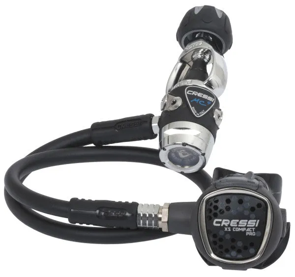 Cressi MC9 Compact Pro Regulator Package w/ Compact Octo, Leonardo C2 OR Mini PD2 OR Mini SPG PSI & GupG Regulator Bag