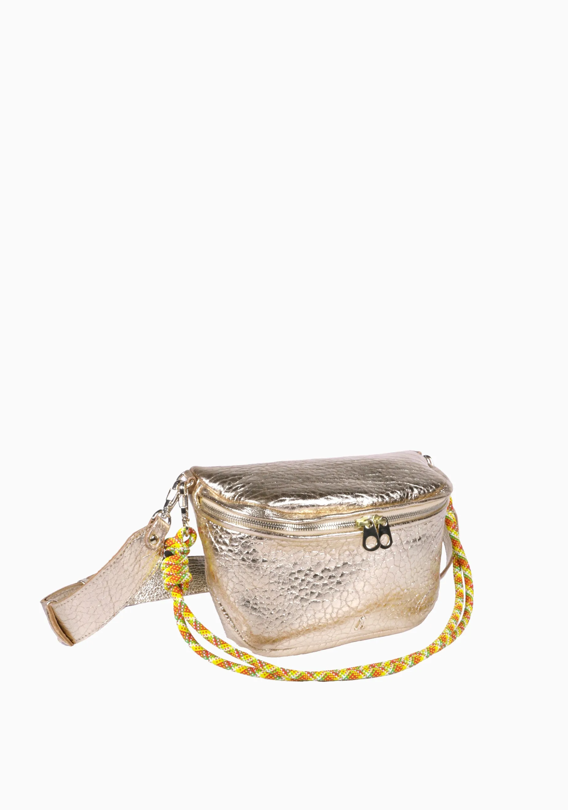 Crossbody Metallic Bag_Champagne