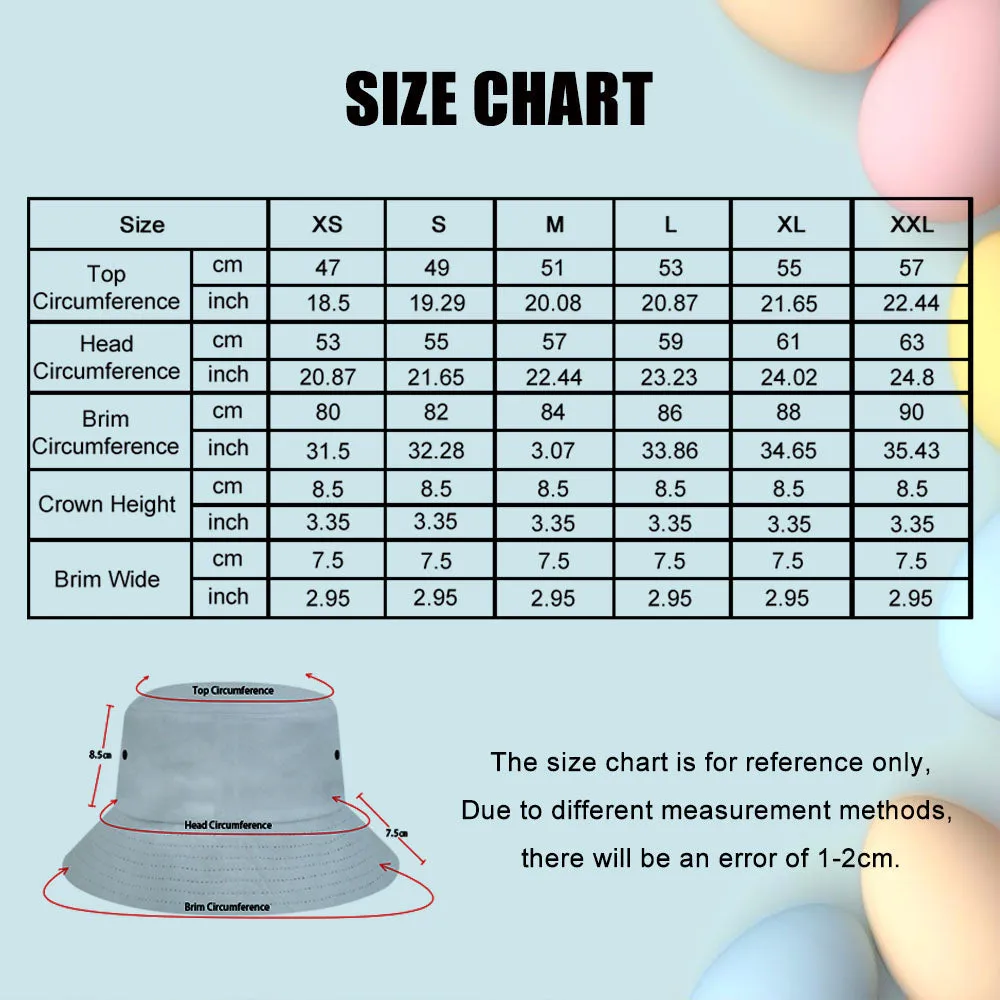 Custom Face Bucket Hat Unisex Personalised Wide Brim Outdoor Summer Cap Hiking Beach Sports Hats Colorful Abstract Texture