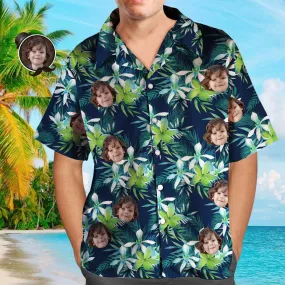 Custom Hawaiian Shirts Face Group Uniforms All Over Print Tropical Style