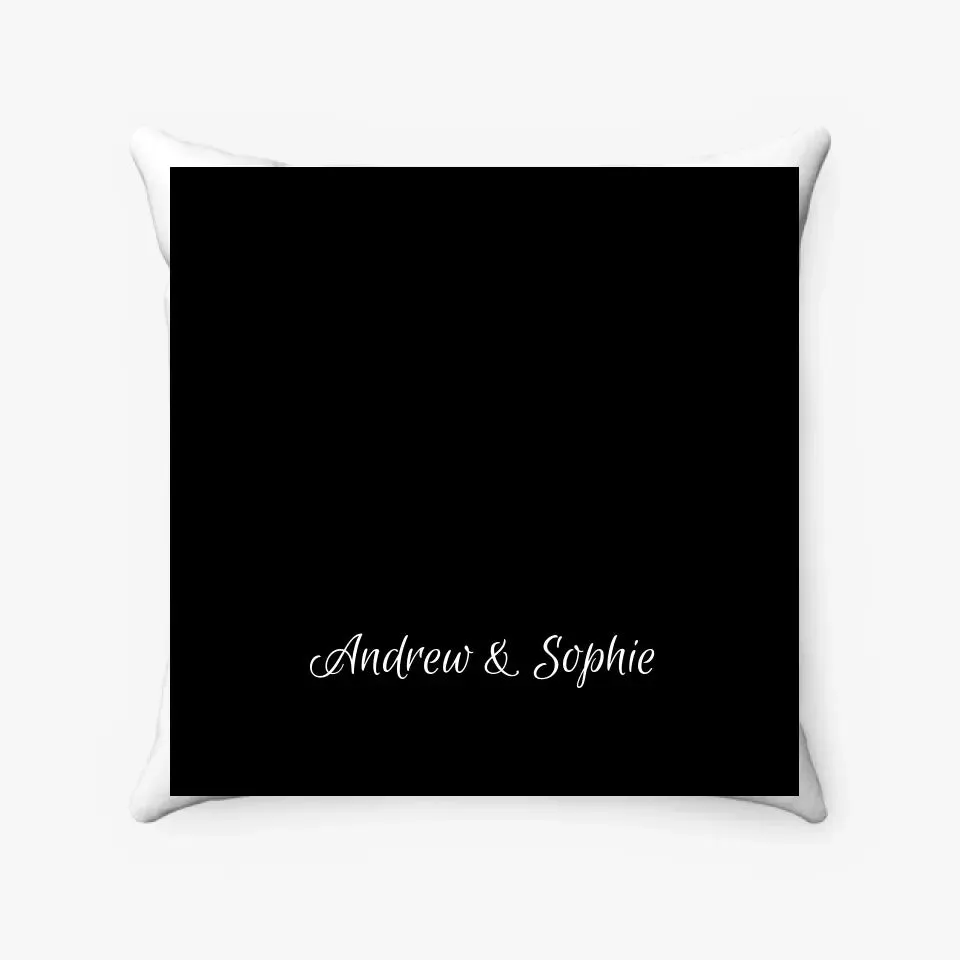 Custom Photo Pillow Case with Personalized Text