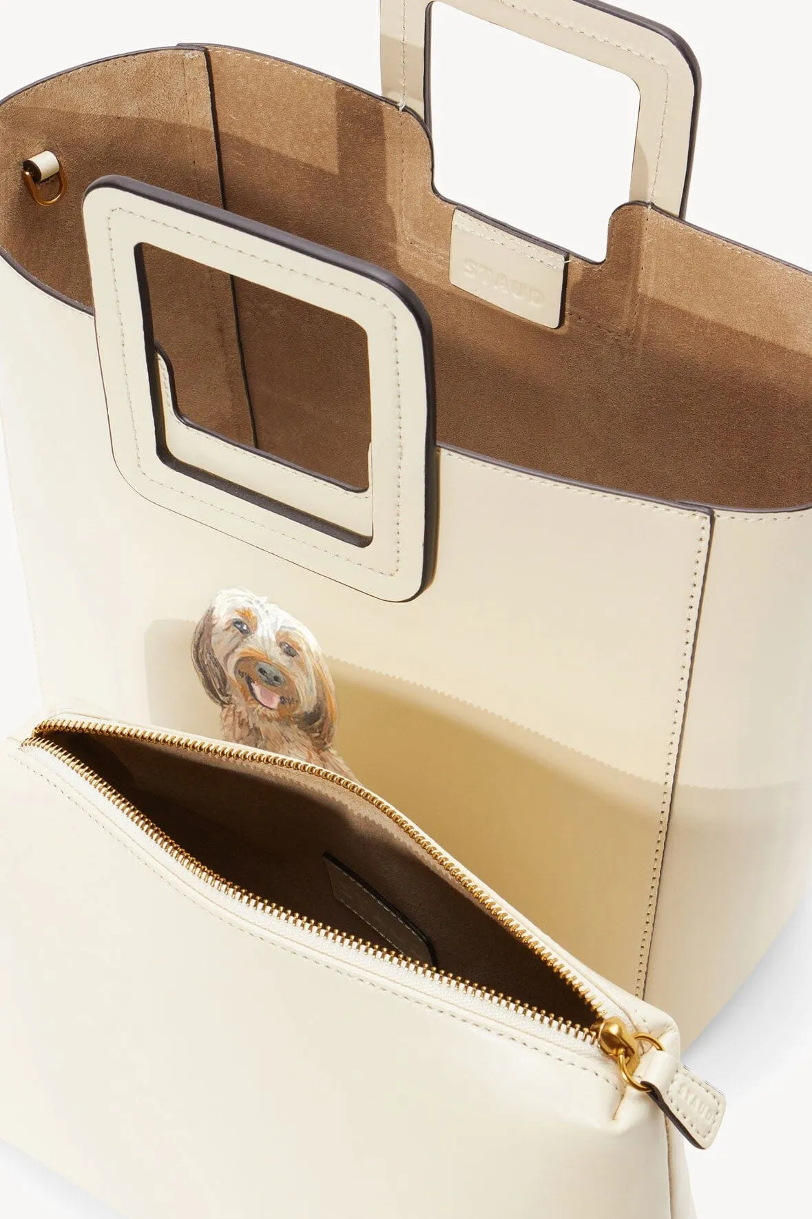 CUSTOM SHIRLEY LEATHER BAG | CREAM