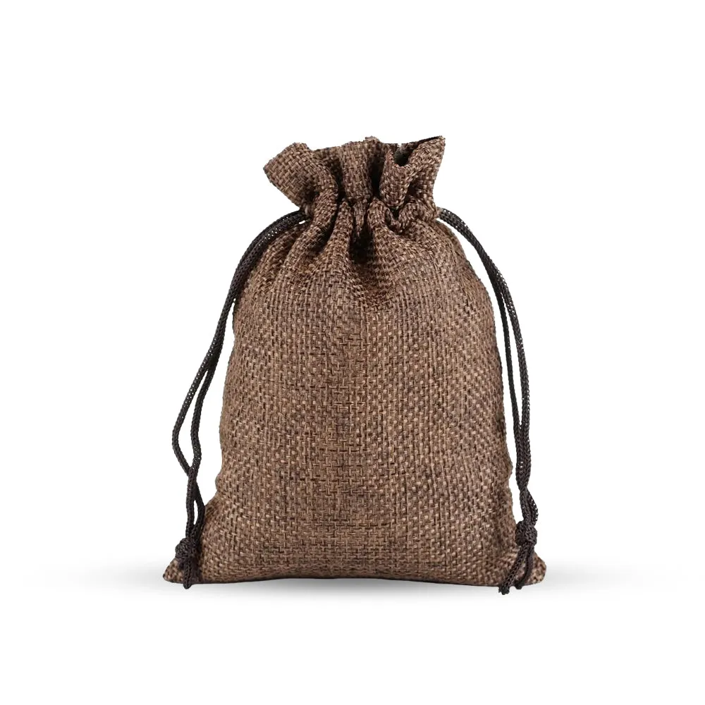 Custom Wholesale Custom Burlap Drawstring Gift Bags