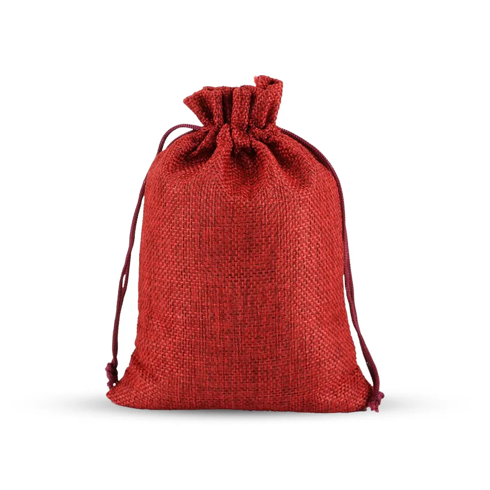 Custom Wholesale Custom Burlap Drawstring Gift Bags