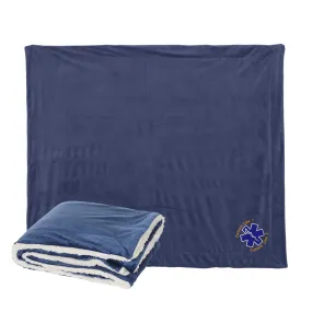 Customized Star of Life Sherpa Blanket