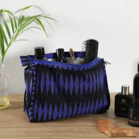 Dark Blue Color Cotton Toilet Bag