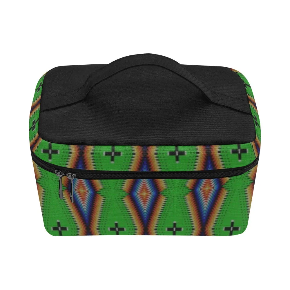 Diamond in the Bluff Lime Cosmetic Bag/Large