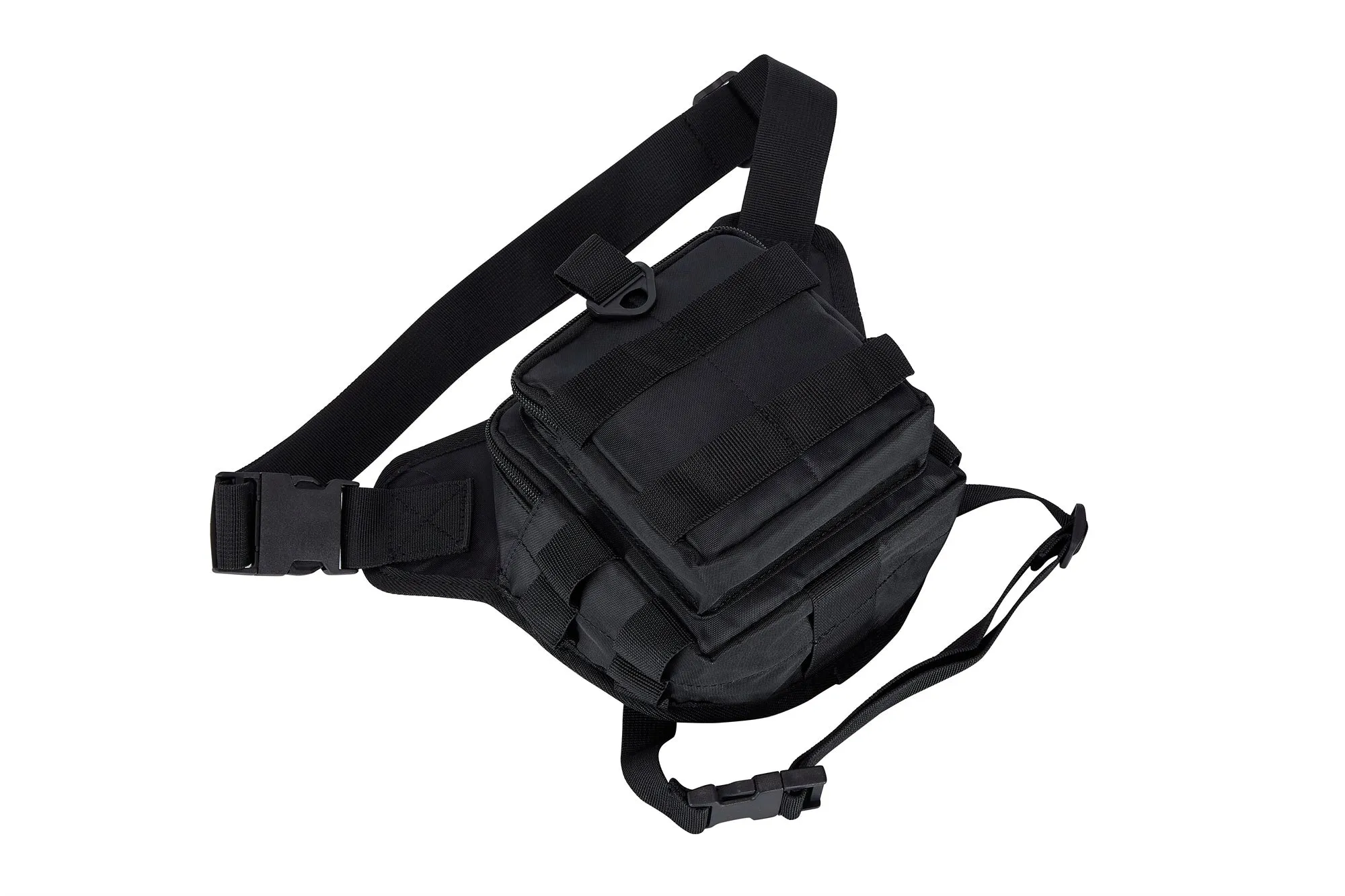 Dream Apparel Black Canvas Drop - Leg Tactical Thigh Bag with Gun Pocket