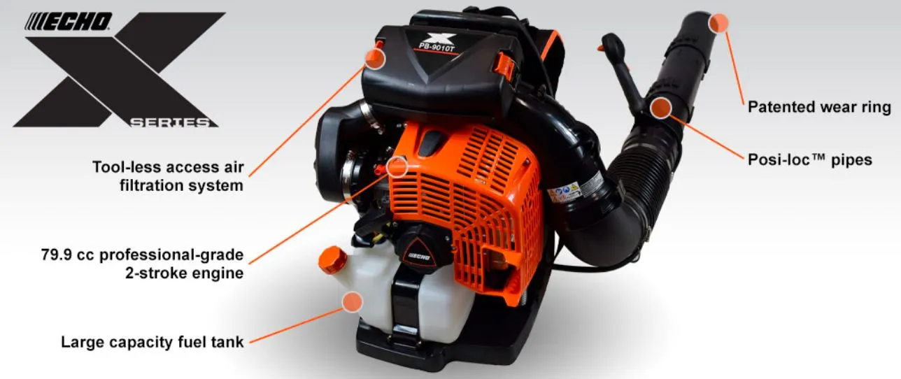 ECHO PB-9010T Backpack Blower with Tube-Mounted Throttle