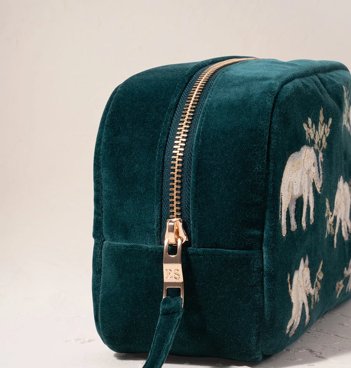 Elephant Herd Makeup Bag