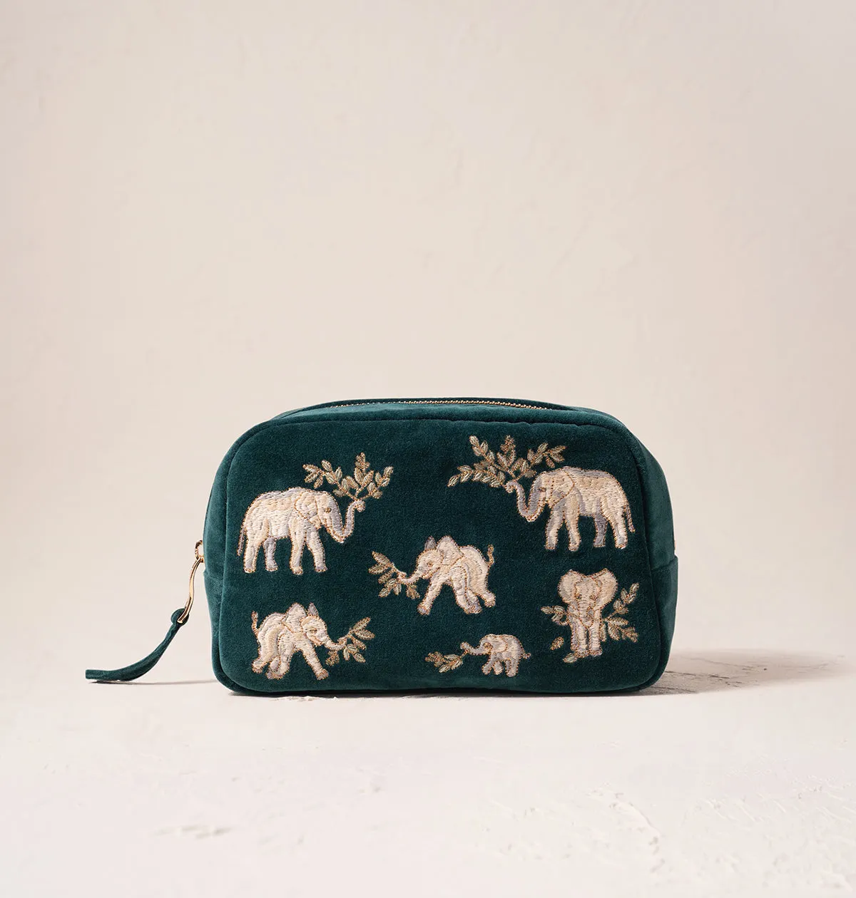 Elephant Herd Makeup Bag