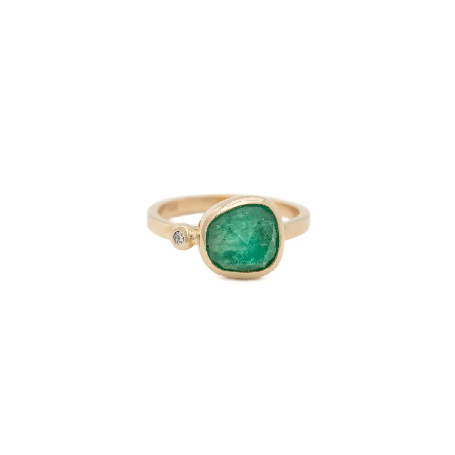 Emersyn - Emerald & Diamond Ring